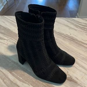 Jeffrey Campbell Black suede Boots, Size 7.5
